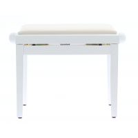 Quiklok PB/010WH - Banquette deluxe en bois - Blanc brillant - Assise velours - Vue 1